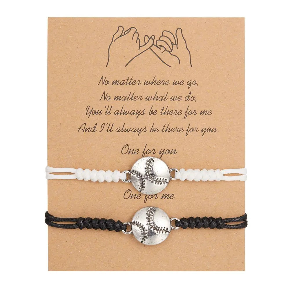 Present Football Boys & Girls Basketball Handmade Jewelry Accessories Korean Style Bracelet Couple Hand Rope Ball String Rope