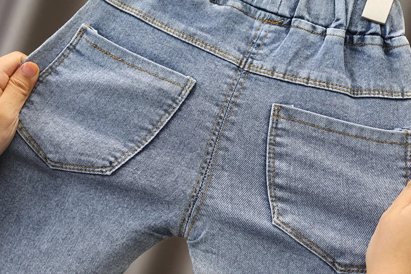 IENENS Kinder Baby Mädchen Freizeitkleidung Jeans Hose Kleinkind Säugling Denim Kleidung Hosen Kinder Unterteile 1 2 3 4 5 6 7 Jahre