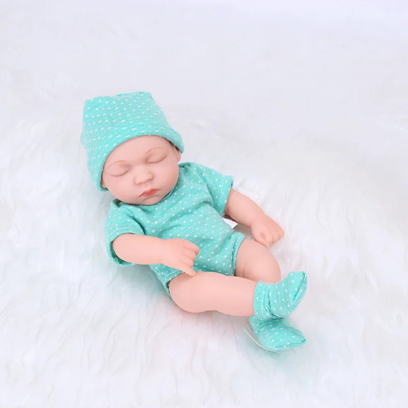Neu Silikon Reborn Puppen 20cm Baby Reborn Spielzeug Wasserdichte Vinyl Bebe Puppe Niedliche Mini Reborn Baby Puppe Für Mädchen Geburtstag Geschenk