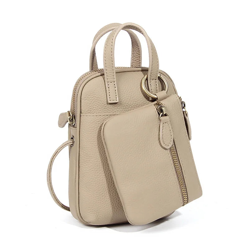 Damenmode-Trend Umhängetasche Kopfschicht Rindsleder Mutter Handtasche multifunktionale All-in-One-Tasche