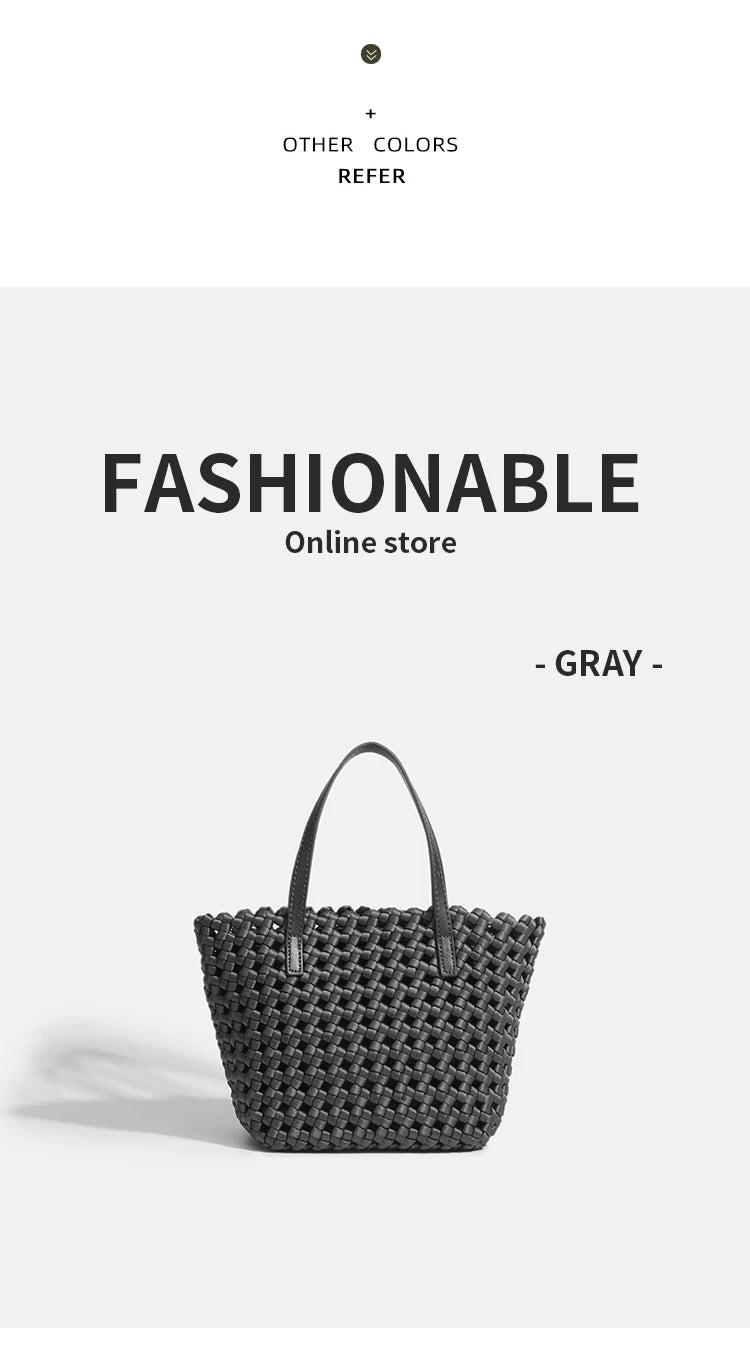 Woven Bag for Women Tote Bag Large Summer Beach Travel Handbag and Purse Retro Handmade Shoulder Bag Woven Bucket bag