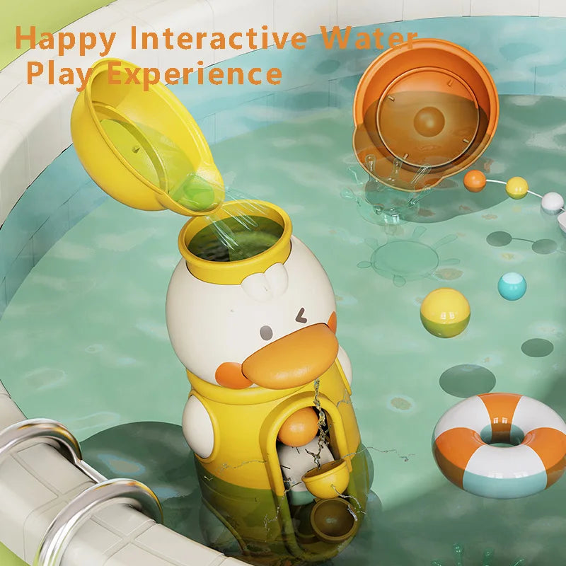 Sommer-Wasserspielzeug für Babyparty, süße Ente/Elefant, Wasserwagen-Spiele, Badezimmer-Geschenke für Kinder für Jungen und Mädchen über 6 M
