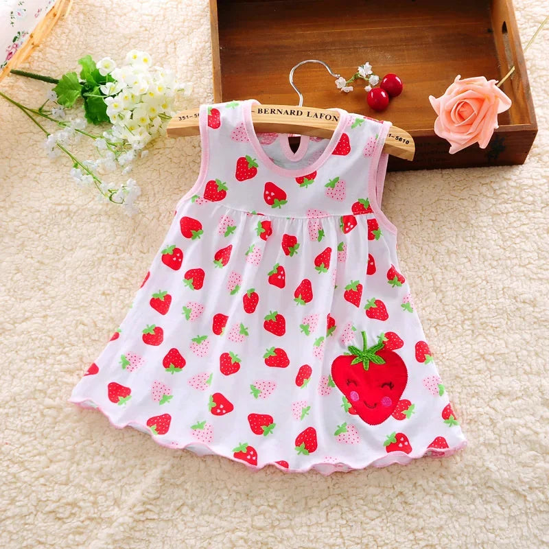 Neue Baby Sommer Kleid Kinder kleidung mädchen Baumwolle Prinzessin Kleid für Mädchen Kleidung Mädchen Kleidung 0-2 Jahre Rock Kleinkind kleider