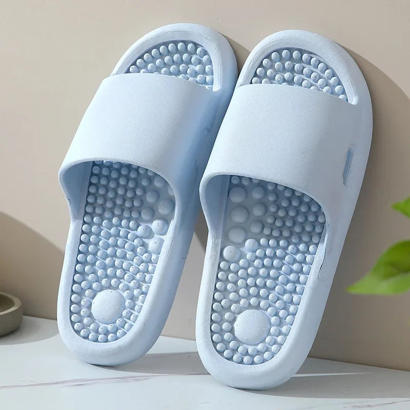 New Summer Couples Sandals Concise Non-slip Bathroom Indoor Outfoor Slides Men Women Massage Slippers Comfort Home Flip Flops