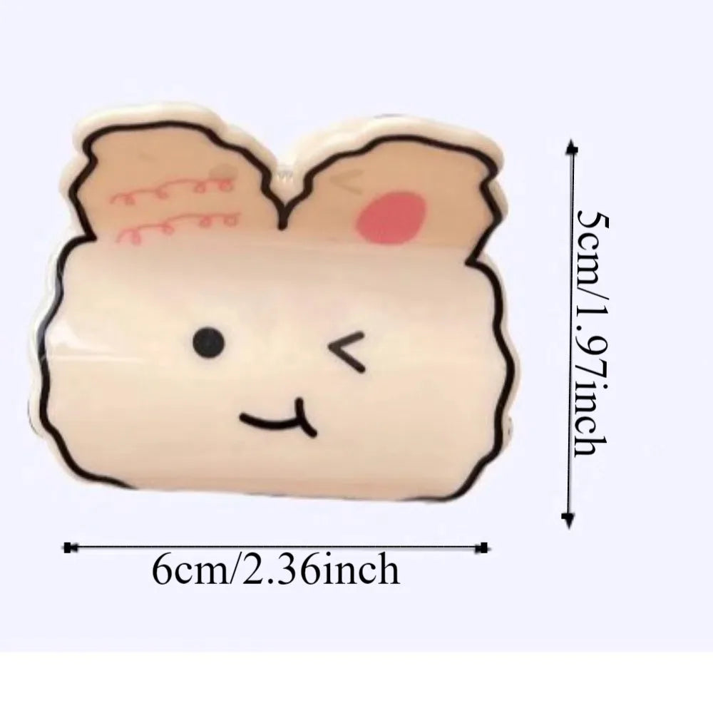 Girly Acrylic Cartoon Animal Hair Claw Korean Style Puppy Spotted Cat Hair Clip Kawaii Bear Small Shark Clip Woman
