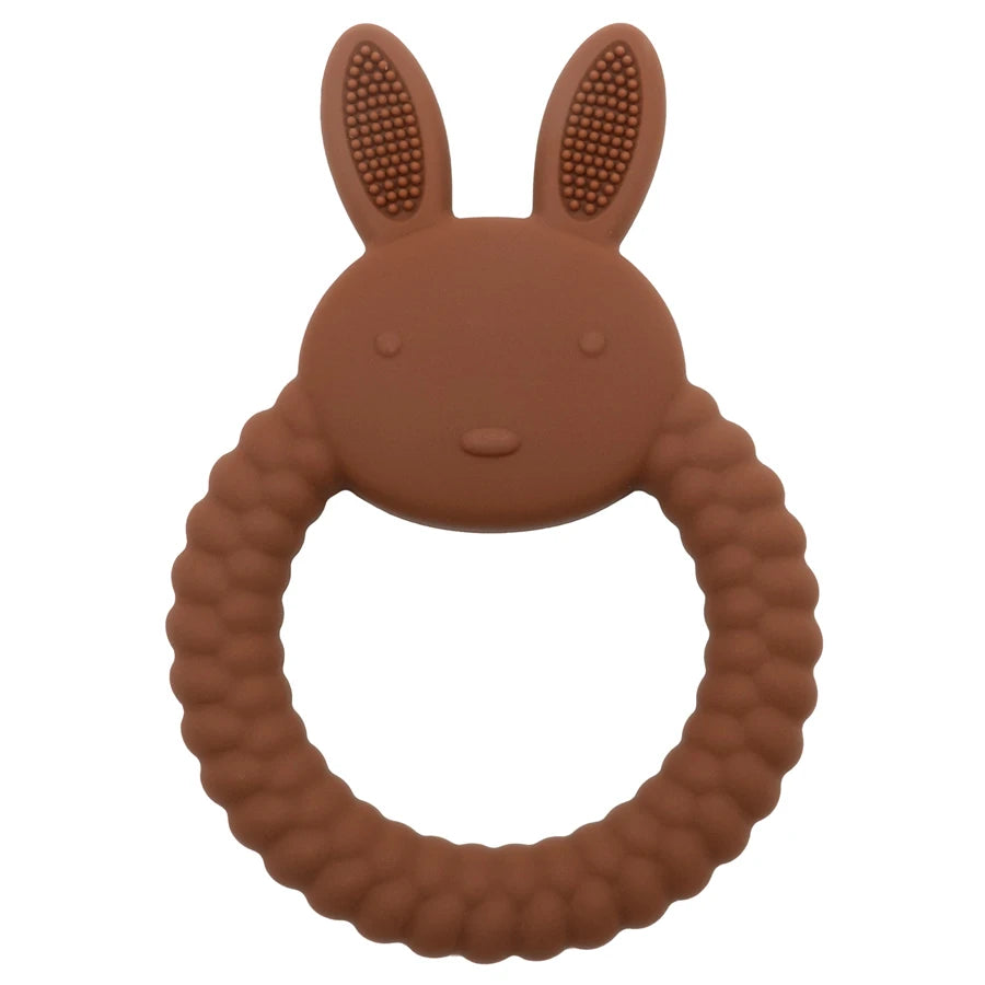 1 Stücke Baby Beißring Silikon Spielzeug BPA FREI Cartoon Kaninchen Pflege Zahnen Geschenke Baby Gesundheit Molaren Kauen Neugeborenen Zubehör Spielzeug
