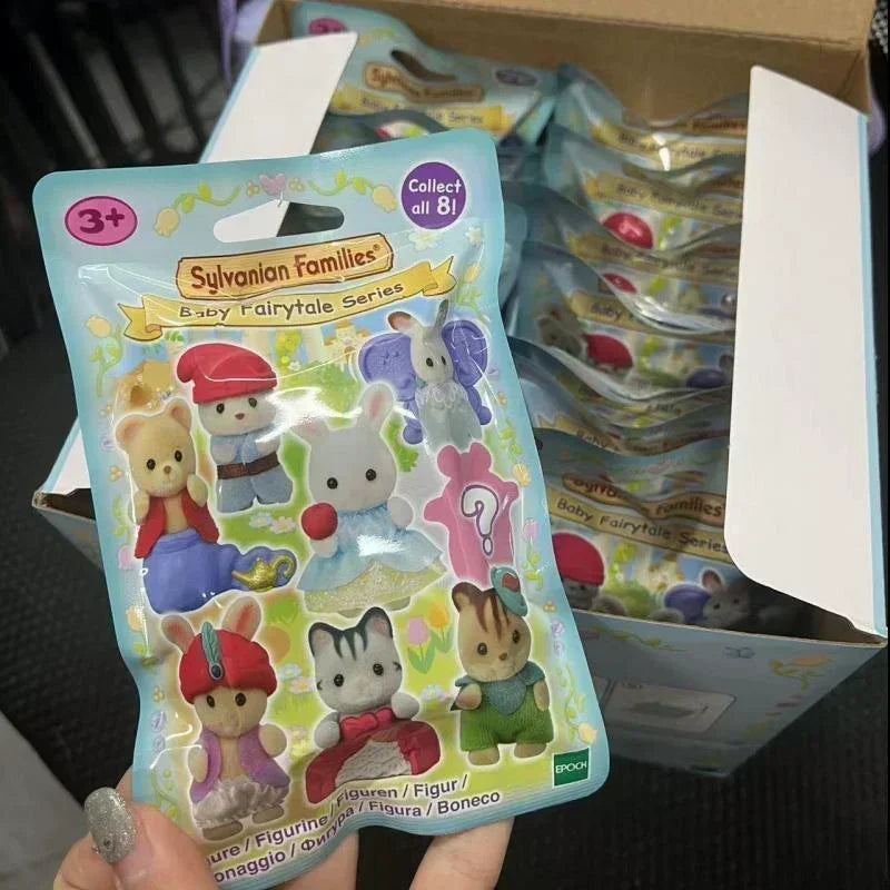 Japan Sylvanian Families Wald Partner Kawaii Camping Dress Up Baby Puppe süße Anime Figrues Zimmer Beflockung Spielzeug Geschenk