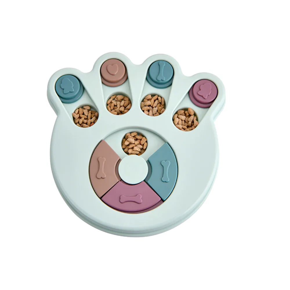 Pet Supplies Cat Dog Turntable Eating Anti-choking Food Puzzle Feeding Interactive Toy Slow Food Tray