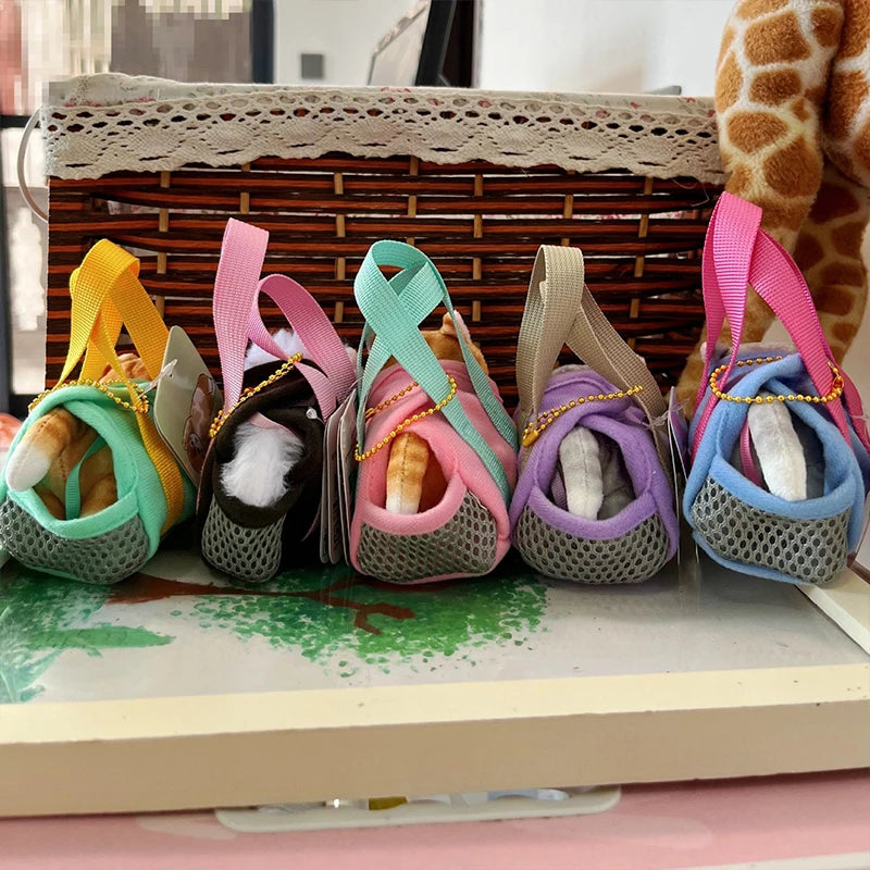 Creative Cartoon Mofusand Plush Shark Keychain Japanese Style Cute Cat Backpack Drawstring Decoration Accessories Pendant Gift