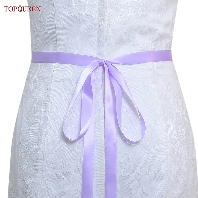 TOPQUEEN S119 Wedding Dress with Decorative Decals Wedding Dress Accessories Wedding Dress with Luxury Diamond Handmade