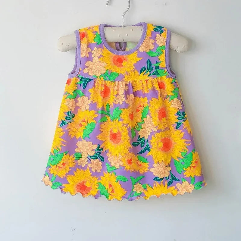 Neue Baby Sommer Kleid Kinder kleidung mädchen Baumwolle Prinzessin Kleid für Mädchen Kleidung Mädchen Kleidung 0-2 Jahre Rock Kleinkind kleider