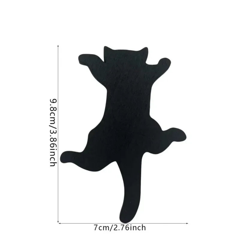 Cute Door Frame Decoration Wooden Crafts Hanging Black Cat Silhouette Home Door Decor Art Wall Decor