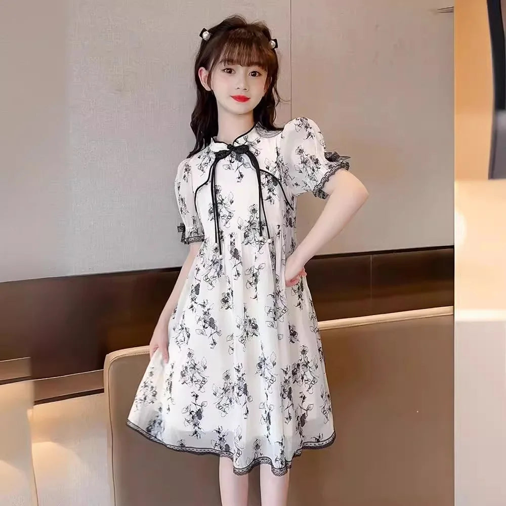 Kids Girls spring Floral Dresses Clothing 4 - 14 Years