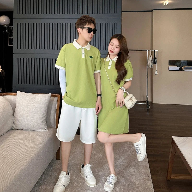 Mother and Daughter New Parent-child Matching Clothing for All The Family Outfit Baby Girl Matching Dress Dad Son Shirt 2024