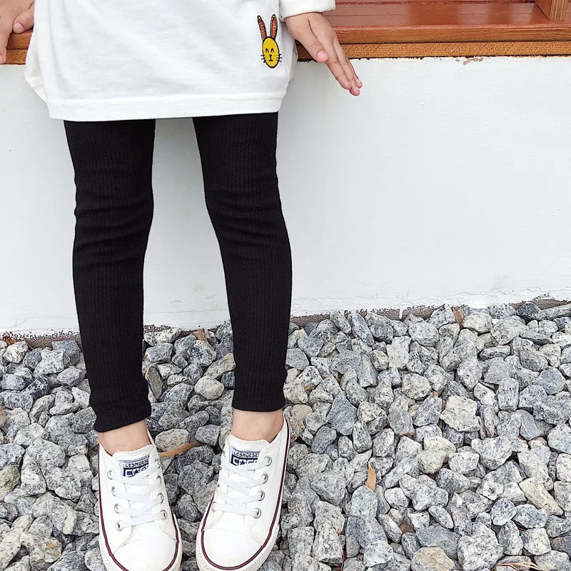 2-8T Leggings For Girls Toddler Kid Spring Autumn Clothes Soft Cotton Stretch Pants Sport Fitness Sweet Cute Trousers Streetwear