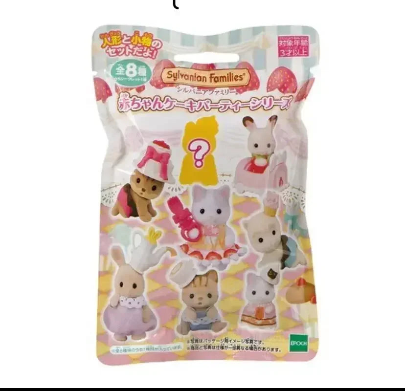 Japan Sylvanian Families Wald Partner Kawaii Camping Dress Up Baby Puppe süße Anime Figrues Zimmer Beflockung Spielzeug Geschenk