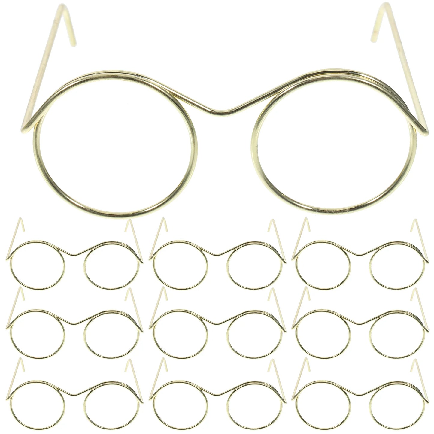 10 Pcs Cute Mini Glasses Toy Toddler Bulk Shot Steel Sunglasses for Crafts