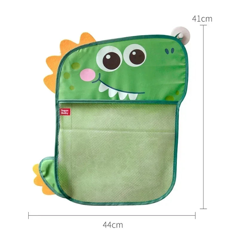 Babyparty-Spielzeug, süße Enten-Froschnetz-Spielzeug-Aufbewahrungstasche mit starkem Saugnapf, Babyparty-Spieltasche, Badezimmer-Organizer, Wasserspielzeug