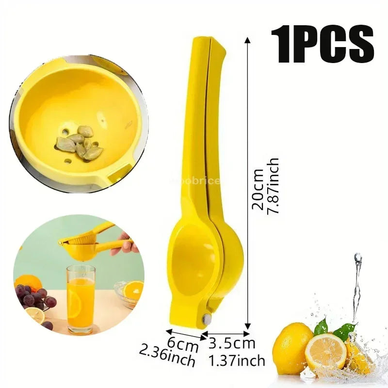 Home Lemone Squeezer Taper for Lemon Aluminum Alloy Hand Pressed Orange Fruit Juicer Portable Practical Kitchen Mini Blender
