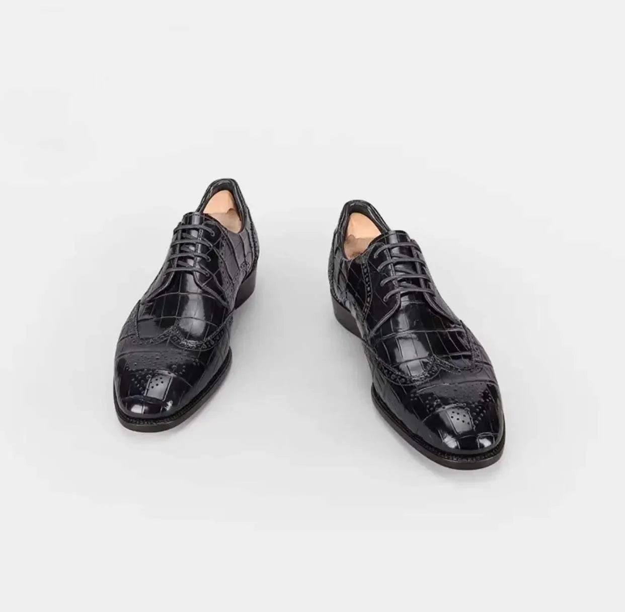 shenzhuangsanbao new arrival men dress shoes men crocodile shoes male