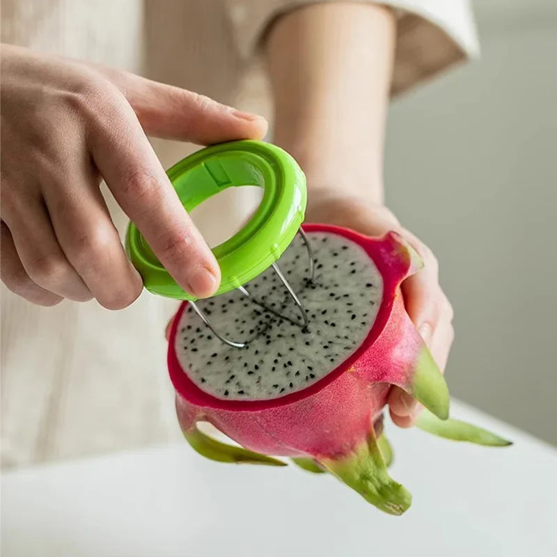 Fast Fruit Kiwi Cutter Peeler Slicer Kitchen Gadgets Stainless Steel Kiwi Peeling Tools Kitchen Fruit Salad Kitchen Accessories
