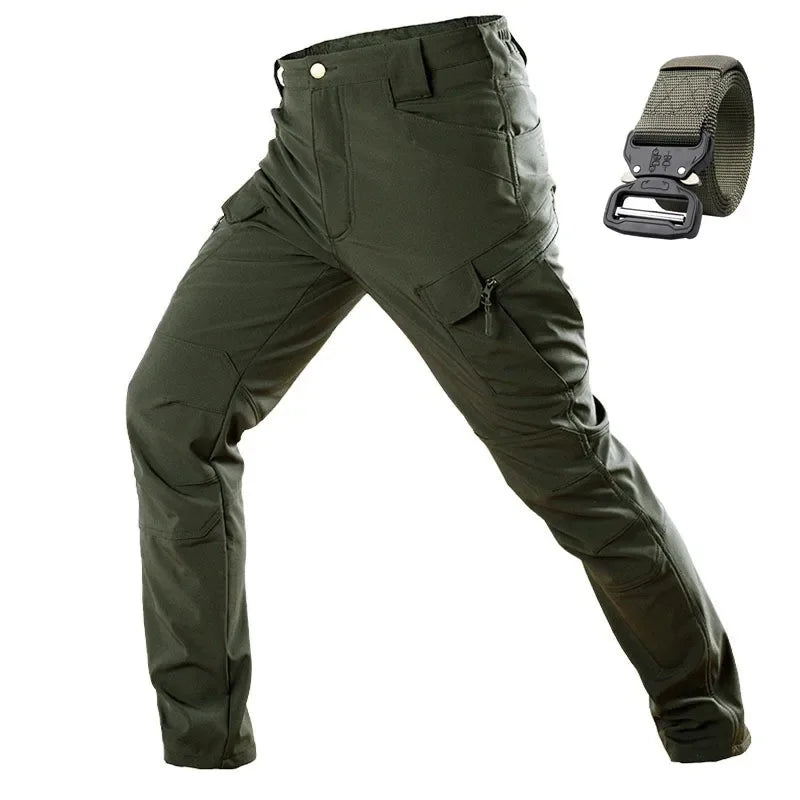 5XL 6XL Men's Tactical Hiking Shark Skin Soft Shell Wind Proof Waterproof Hooded Thermal Outdoors Field Tactical Jacket Pants