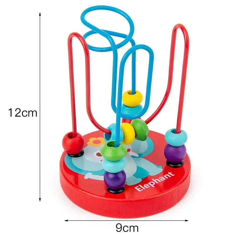 Baby-Lernspielzeug Montessori Holz 3D Spielzeug Kindheit Lernen Kinder Baby Bunte Holzblöcke Für Kinder Weihnachtsgeschenk