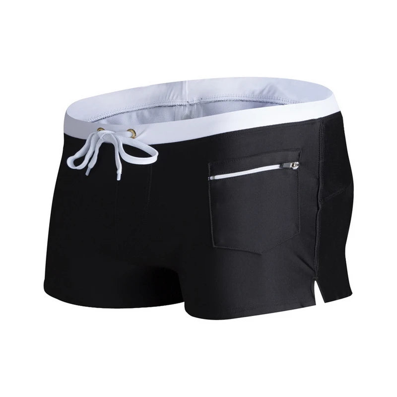 Men's Swim Trunks with Zipper Pocket Swimming Shorts with Mesh Liner Summer Quick Dry Stretchy Bathing Suit Swimsuit Swimwear