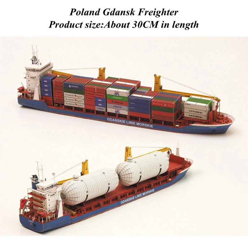 3D Paper Craft Russian Destroyer Admiral Levchenko Anti-submarine Ship Puzzel Harlem Dreadnought-class Desk Home Decoration