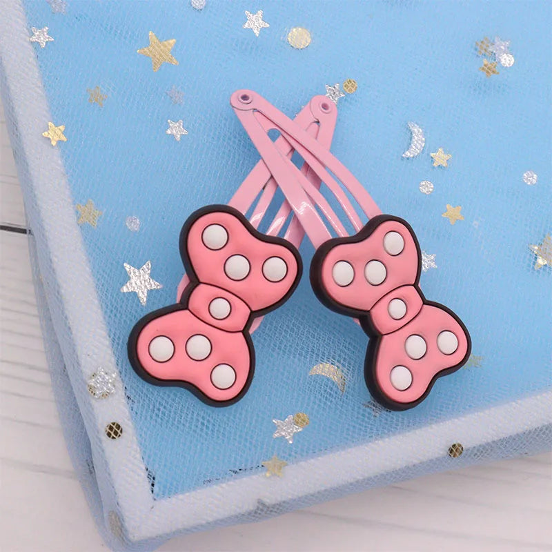 2Pcs Cute Animal Cat Hair Accessories Children Rubber Bands Scrunchies Elastic Hair Bands Girls Headband Decorations Ties Gum