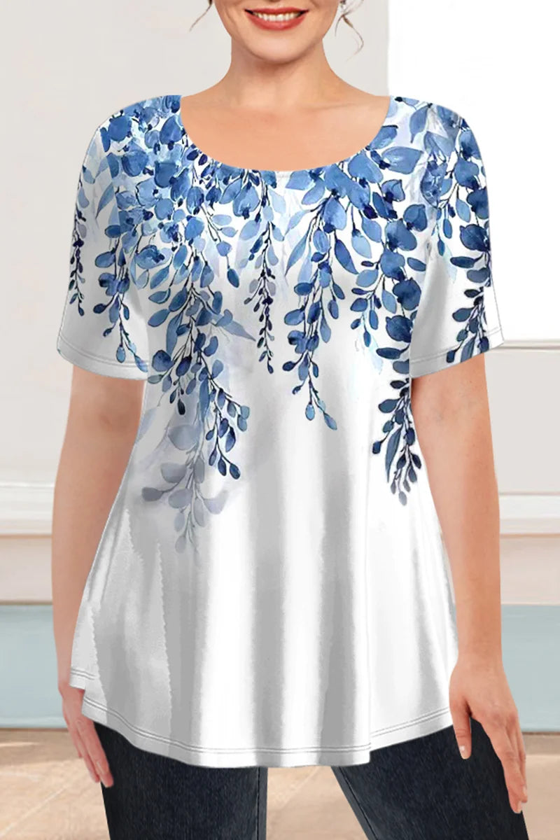 New Women's T-shirt Summer Fashion Short Sleeve Tops Tees Casual Daily Print T Shirt For Women Clothes Plus Sized Girls Clothing