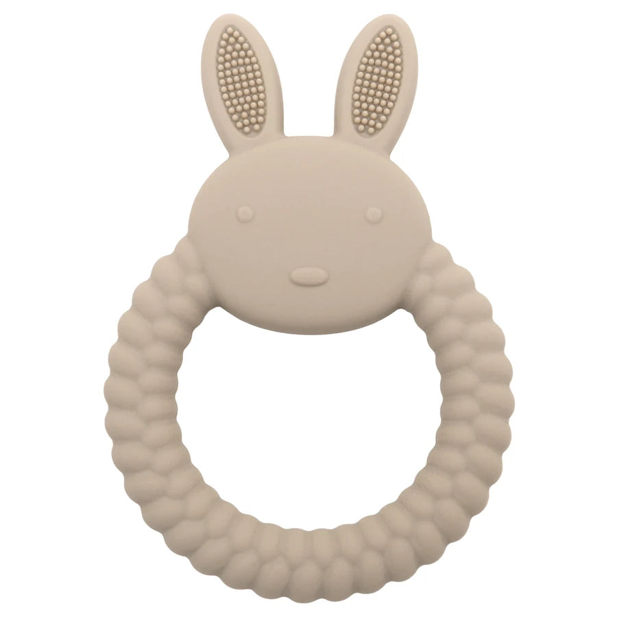 1 Stücke Baby Beißring Silikon Spielzeug BPA FREI Cartoon Kaninchen Pflege Zahnen Geschenke Baby Gesundheit Molaren Kauen Neugeborenen Zubehör Spielzeug