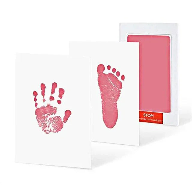 Baby-Fußabdruck-Set, sicher, waschbar, Handabdruck, Pfotenabdruck, Souvenirs für Neugeborene, berührungslose Haut für Kissen, Tinte, Fußabdruck, Kleinkindspielzeug