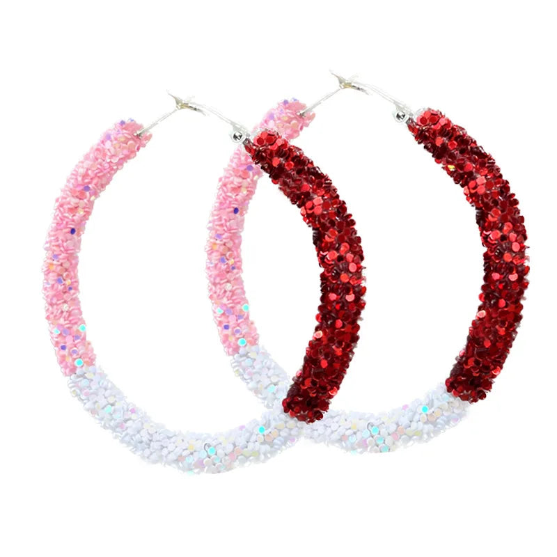 NEW ARRIVALS - 2025 Valentine Day Acrylic Earring Set for Women - Hot Pink/Red Valentines Day Earrings Pack - 3 PAIR/SET