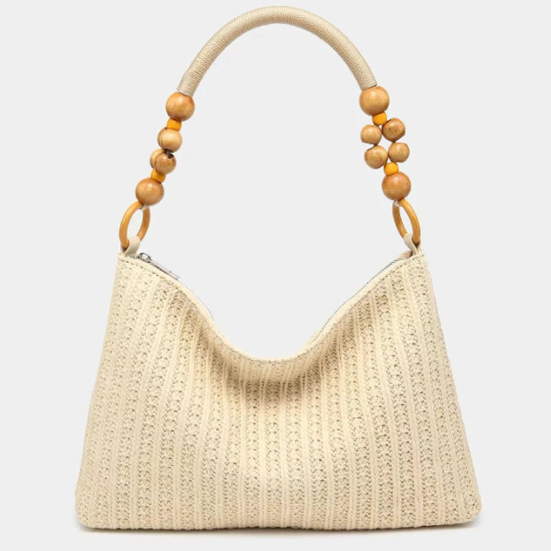 Fashion Striped Straw Large Tote Bag Casual Paper Woven Women Handbag Handamde Summer Beach Shoulder Bags Big Bali Shopper Purse