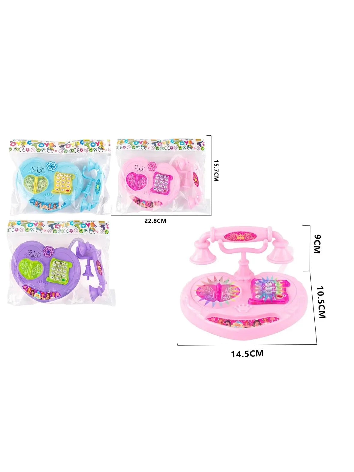 Kinderspielzeug Simulation Telefon Festnetz Baby Musik Handy Pädagogisches Früherziehung Spielzeug 1St