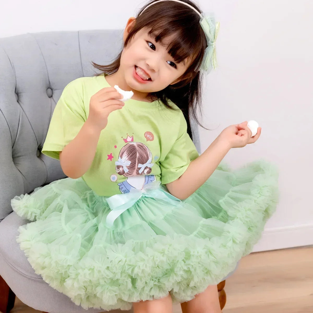 New Tutu Skirt Baby Girl Skirts Princess Mini Pettiskirt Party Dance Rainbow Tulle Skirts Girls Clothes Children Clothing