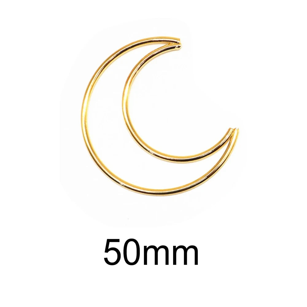 10pcs/5pcs Ramadan Gold ColorMetal Dream Catcher Dreamcatcher Ring Macrame Craft Hoop DIY Wedding Wind Chime Hanging Decorations