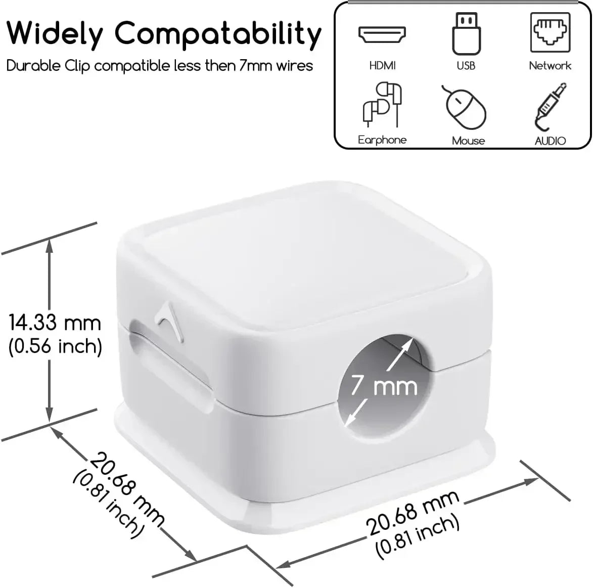 Attache Cable Clips Organization of Wire Fixed Cord Organizer Cables Electricity Accessories Charger Cable Protector Clearance