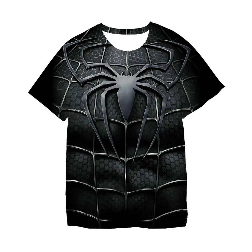 Kinder-T-Shirt Captain America, klassisches Superhelden-Spiderman-T-Shirt für Jungen, schnelltrocknende Kleidung, kurzärmeliges Herren-Top