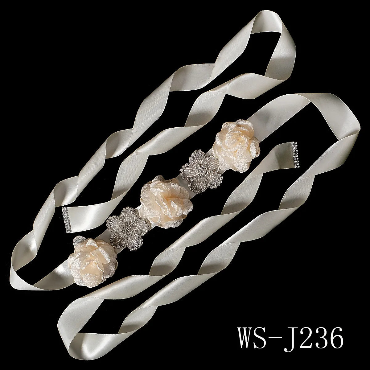 Elegant Rhinestone Flower Bridal Belt Bride Accessories Wedding Party Prom Dress Belt