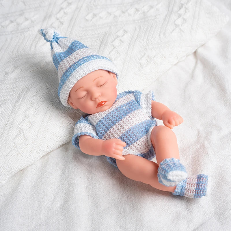 Neu Silikon Reborn Puppen 20cm Baby Reborn Spielzeug Wasserdichte Vinyl Bebe Puppe Niedliche Mini Reborn Baby Puppe Für Mädchen Geburtstag Geschenk