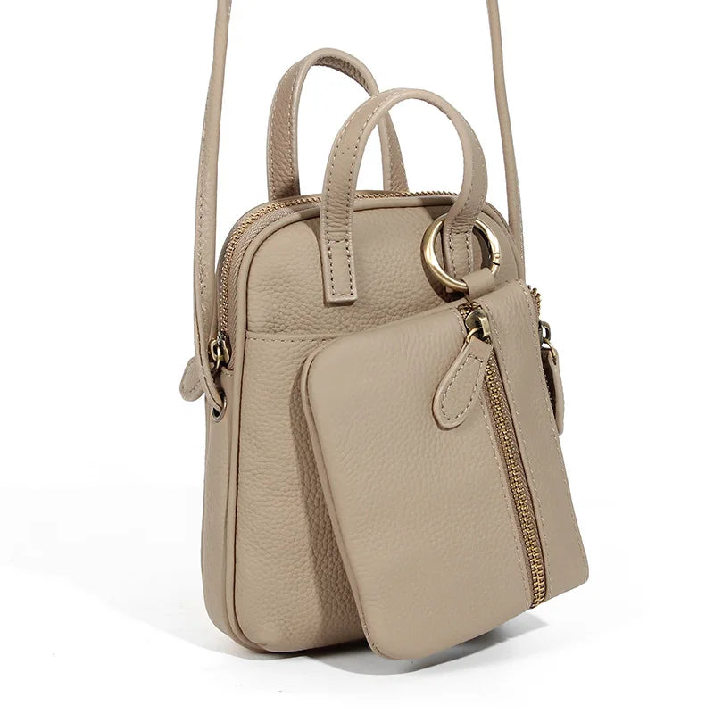 Damenmode-Trend Umhängetasche Kopfschicht Rindsleder Mutter Handtasche multifunktionale All-in-One-Tasche