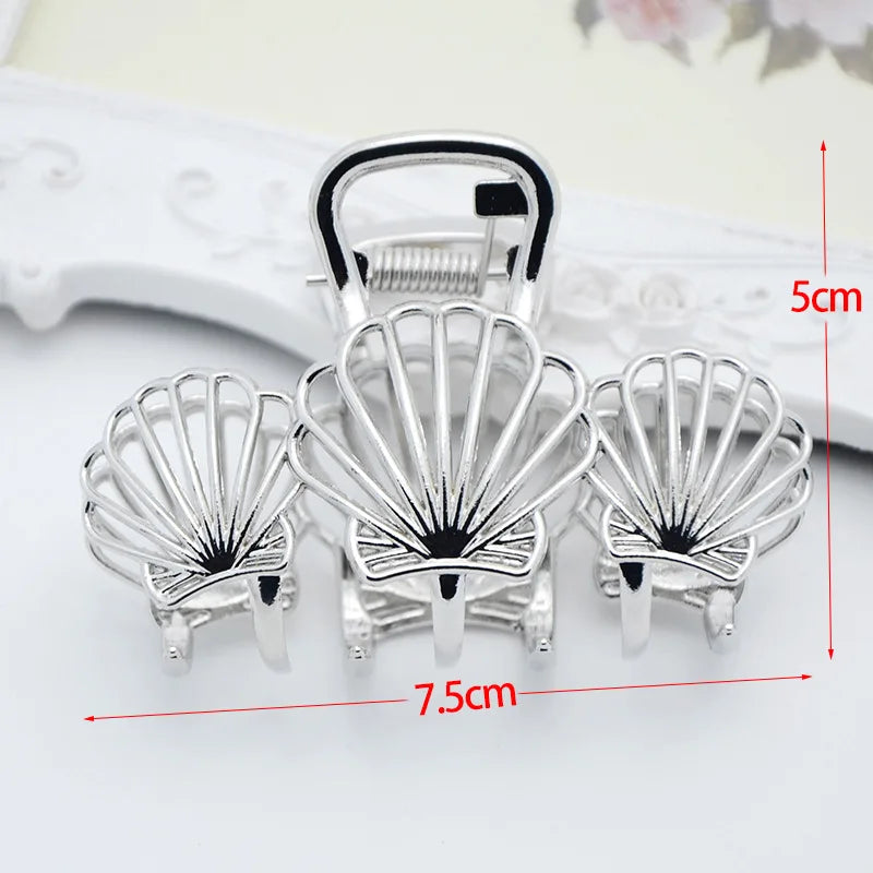 Fashion large Simple Wild Geometric Hair Claw For Women Girls Clamps Hair Crab Metal Women Hair Clip Claw Accessories Headwear