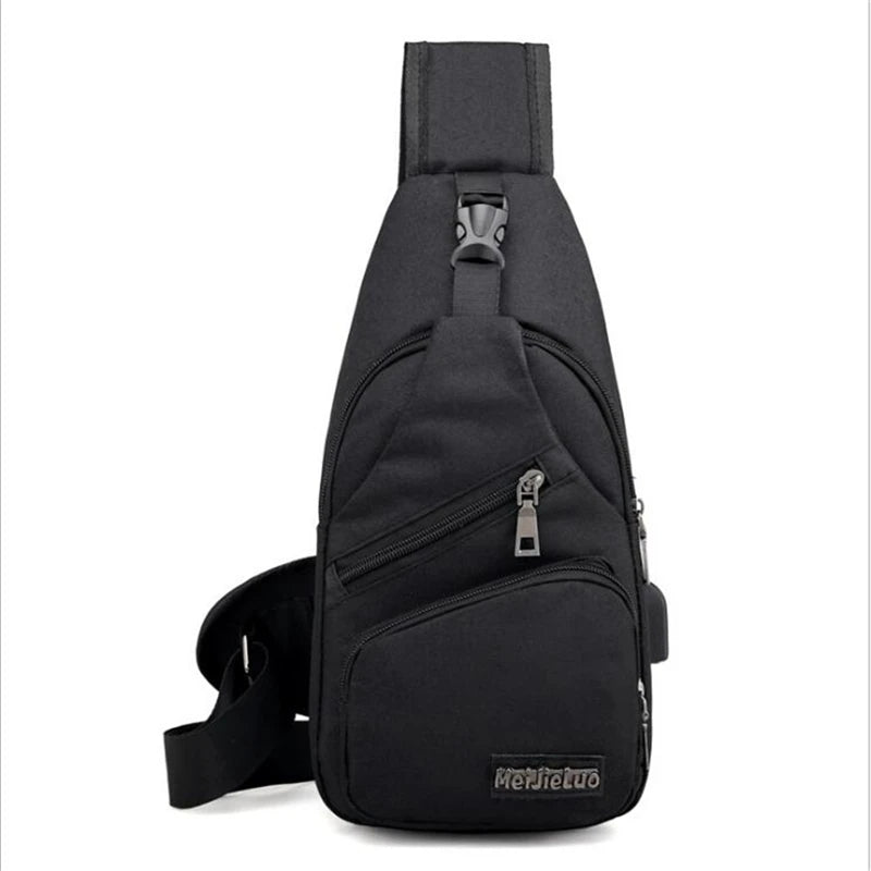 Men's Crossbody Bags Men's USB Chest Bag Designer Messenger bag Leather Shoulder Bags Diagonal Package 2023 new Back Pack Travel