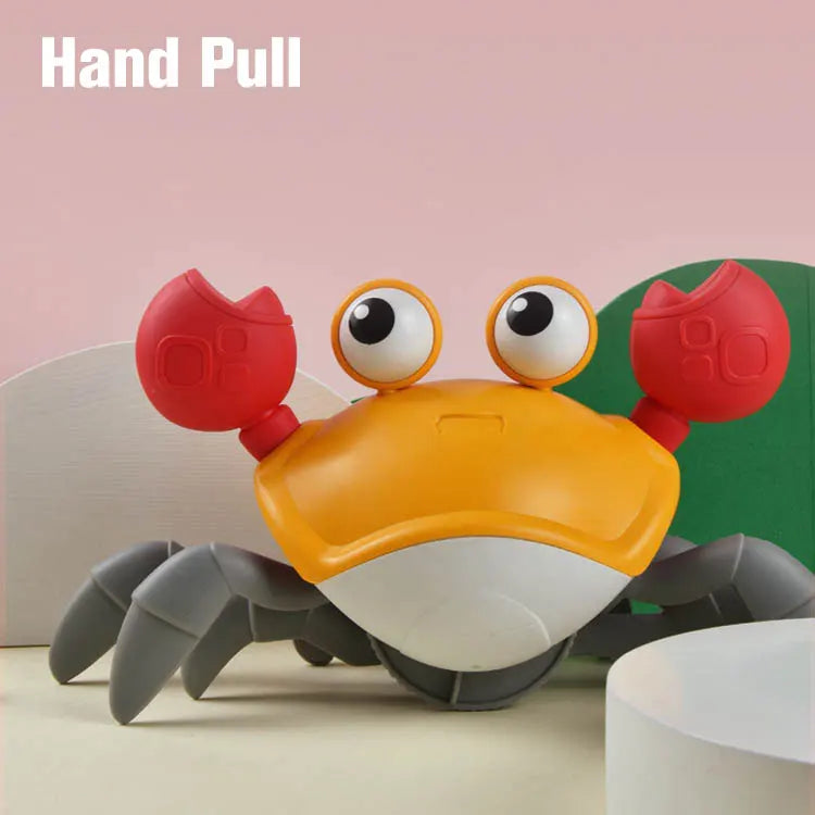 Dancing Crab Toy for Babies Crawling Interactive Escape Crabs Cute Sensing Crab Automatically Avoid Obstacles Toys Birthday Gift