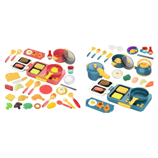 Kitchen Playset Educational Toy Accessories for Toddlers Age 3-8 Children