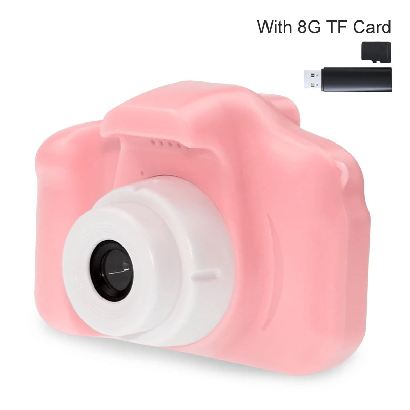 Mini Cartoon Photo Camera Toys 2 Inch HD Screen Children Digital Camera Video Recorder Toys for Kids Girls Gift