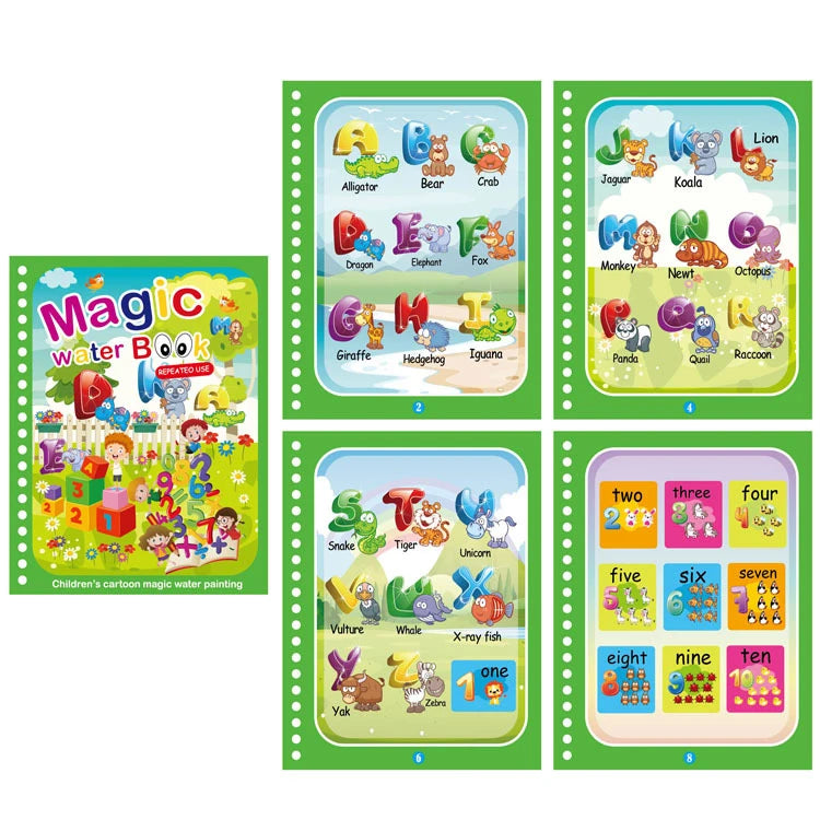 NEU Magische Wasserzeichenbücher für Kinder, Malbücher, Malspielzeug für Kinder, Geburtstagsgeschenk für Jungen und Mädchen, Weihnachten, Neujahr