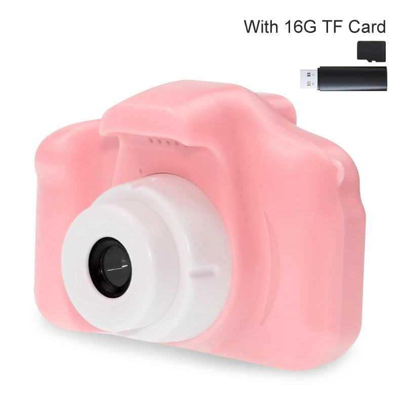 Mini Cartoon Photo Camera Toys 2 Inch HD Screen Children Digital Camera Video Recorder Toys for Kids Girls Gift